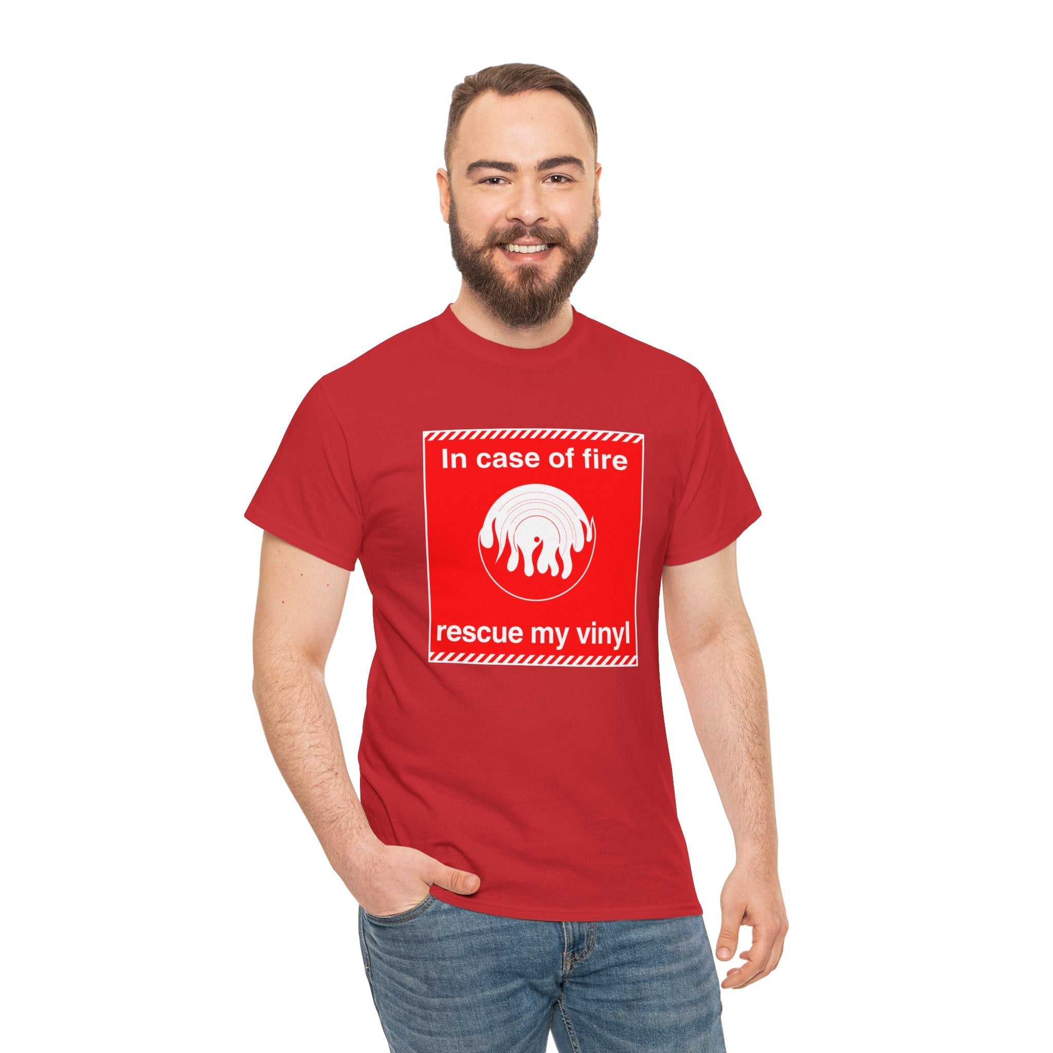 'In Case of Fire, Save My Vinyl' T-Shirt