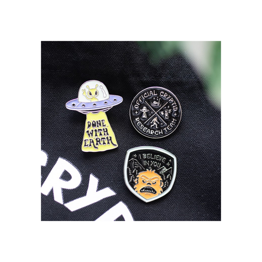 Cryptid Research Team Enamel Pin Badge | Pin Badges