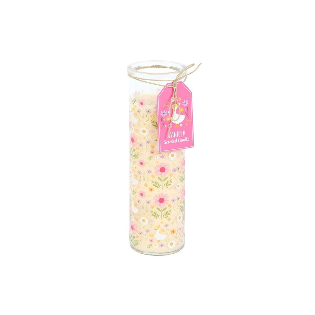 Daisy & Duck Print Vanilla Tube Candle | Candles