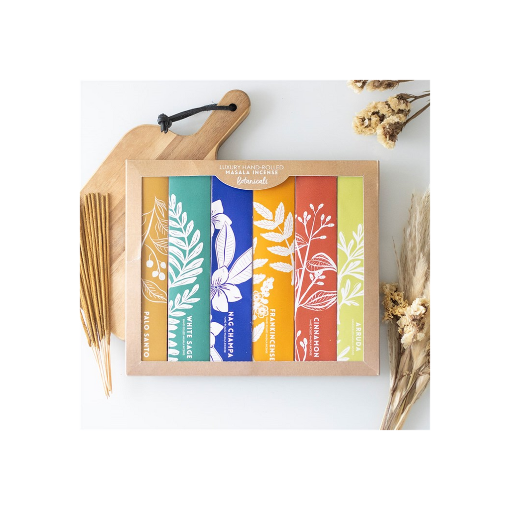 Exotic Botanical Masala Incense Stick Variety Set | Incense Sticks & Cones | Inspired Creative Gifts