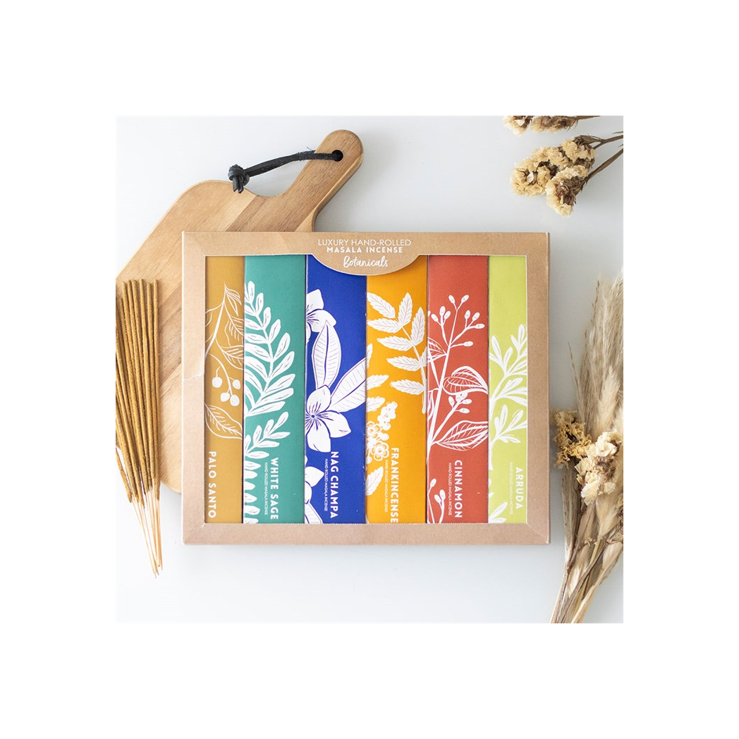 Exotic Botanical Masala Incense Stick Variety Set | Incense Sticks & Cones | Inspired Creative Gifts