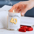 40th Birthday Gold Balloons Candle Gift Set