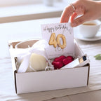Small 40th Birthday Gold Balloon Hamper | Inspired Creative Gifts
