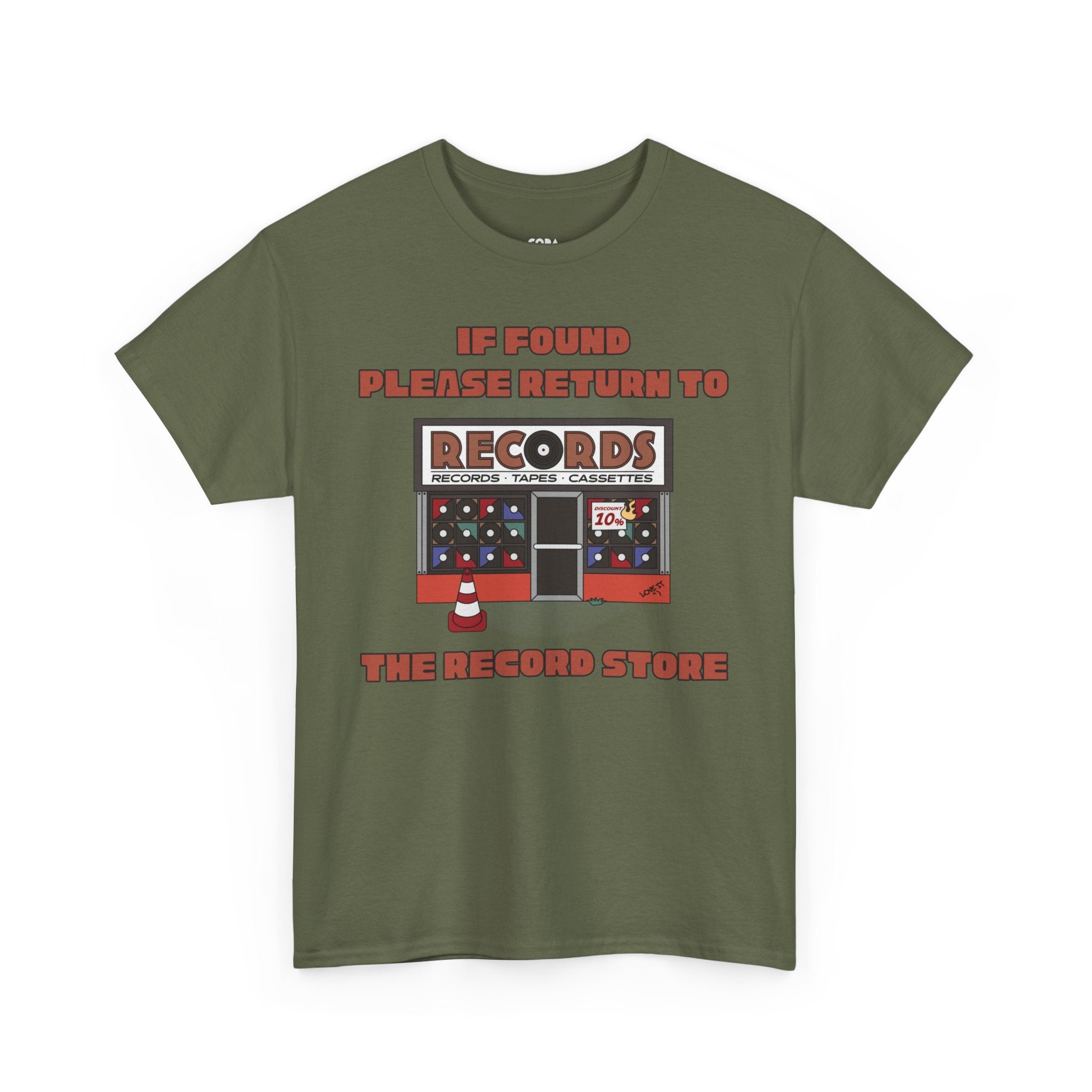 'If Found, Please Return to the Record Store' Men's T-Shirt