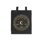 Black and Gold Talking Board Polycotton Tote Bag