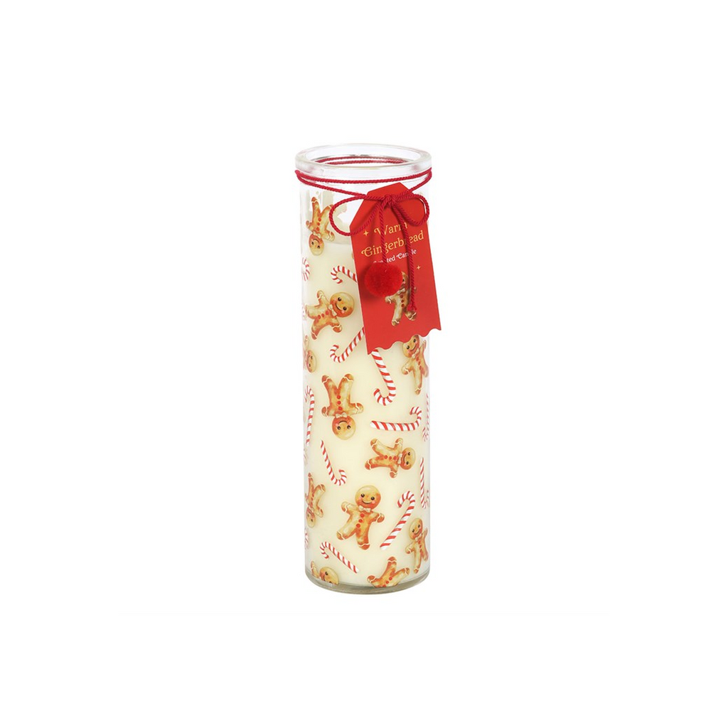 Candy Cane Warm Gingerbread Tube Candle | Candles