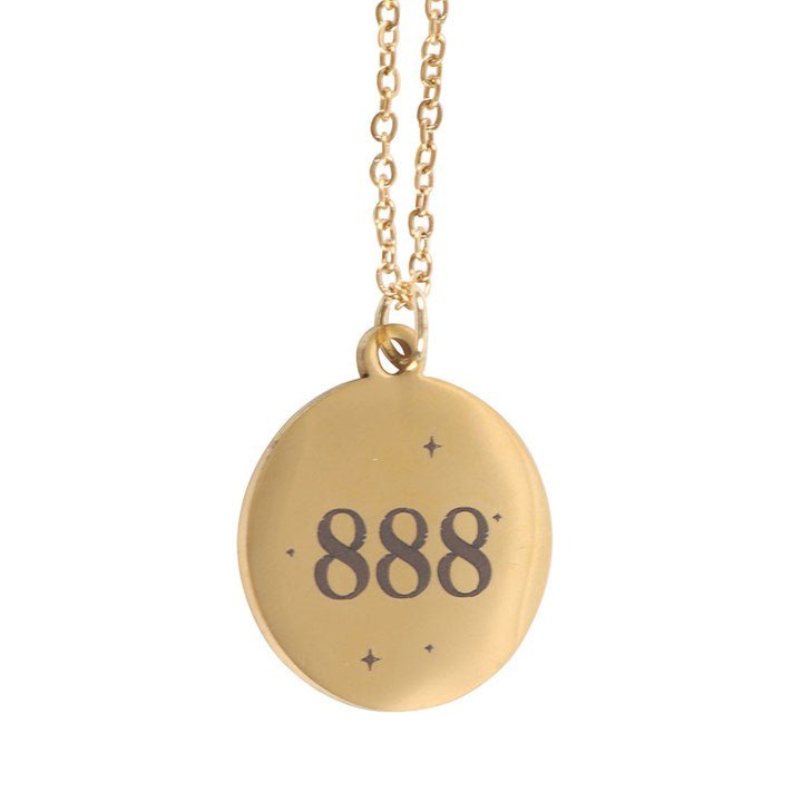 888 Angel Number Abundance Necklace | Inspired Creative Gifts | UK Supplier