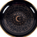 Black Astrology Wheel Trinket Dish | Trinket, Jewellery & Keepsake Boxes