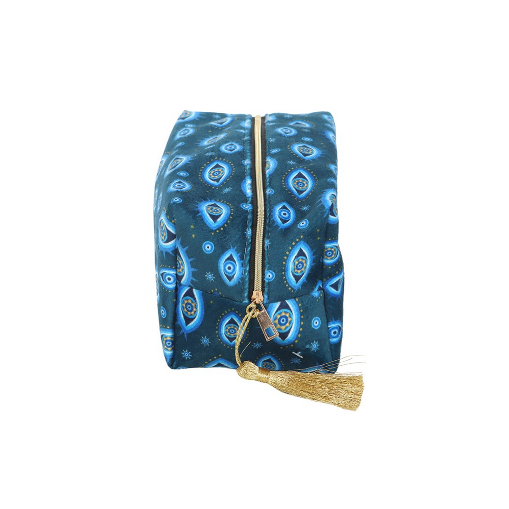 All Seeing Eye Print Velvet Makeup Bag | Bags & Purses