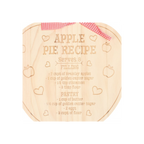Apple Pie Recipe Serving Board