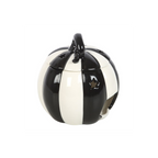 Black and White Striped Pumpkin Oil Burner