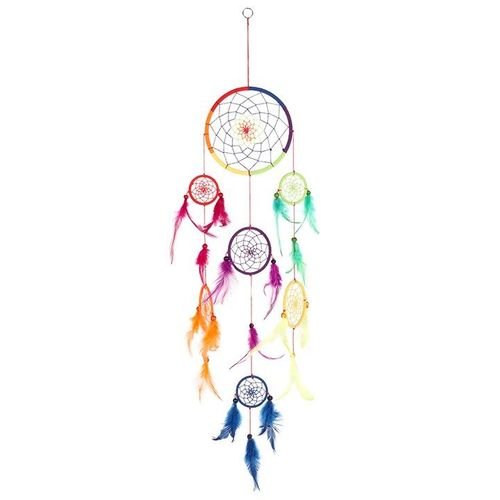 90cm Multi Rainbow Dreamcatcher | Inspired Creative Gifts | UK Supplier