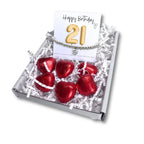 21st Birthday Cubic Zirconia Silver Bracelet & Gold Balloon Hamper
