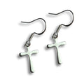 Silver Cross Drop Earrings | Earrings | Inspired Creative Gifts