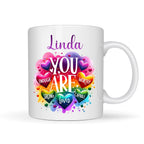 Personalised You Are Enough Affirmation Mug Gift | Ceramics | Inspired Creative Gifts