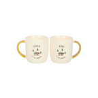 Camping King and Queen Couples Mug Set