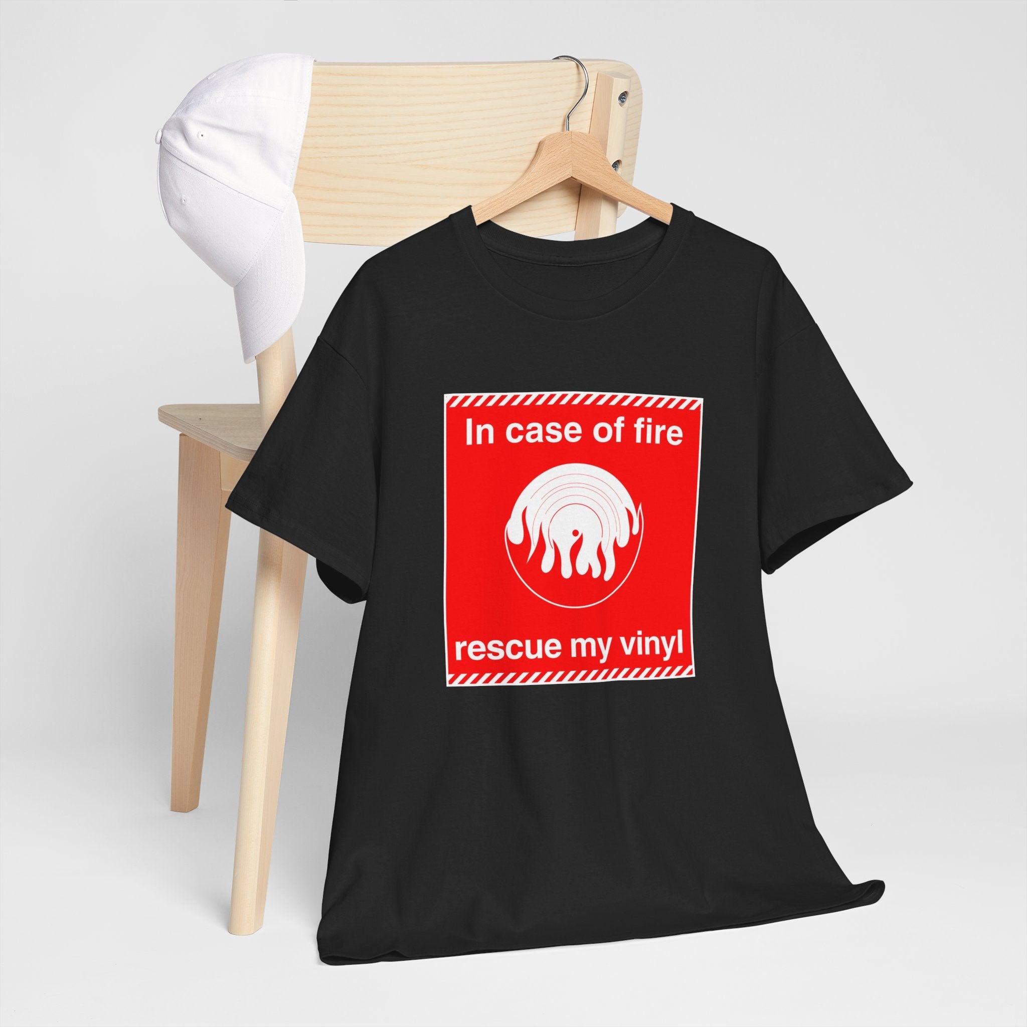 'In Case of Fire, Save My Vinyl' T-Shirt