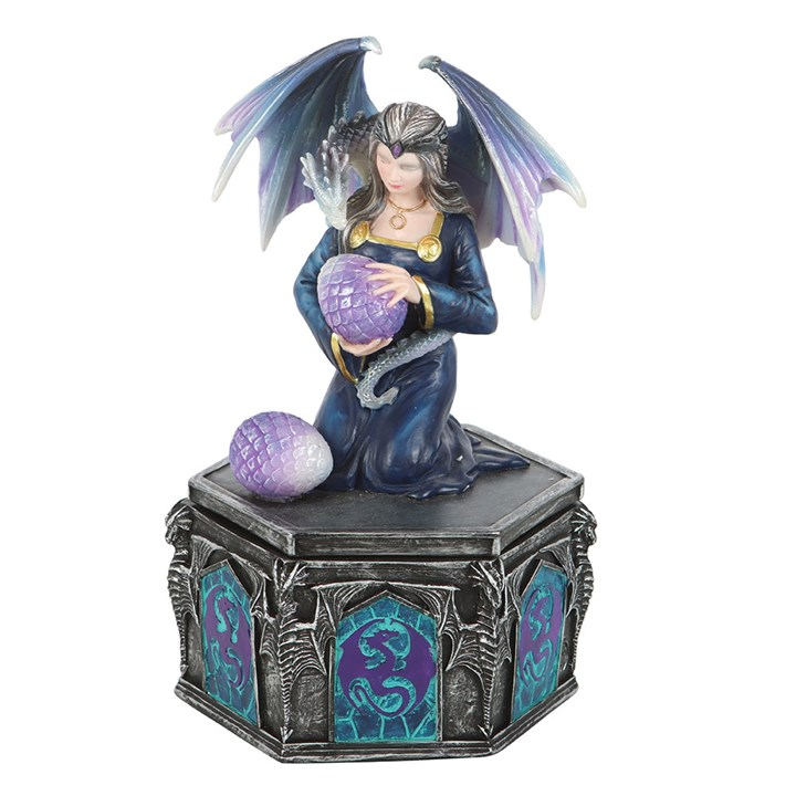 Dragon Friendship Spring Box by Anne Stokes | Trinket, Jewellery & Keepsake Boxes | Inspired Creative Gifts