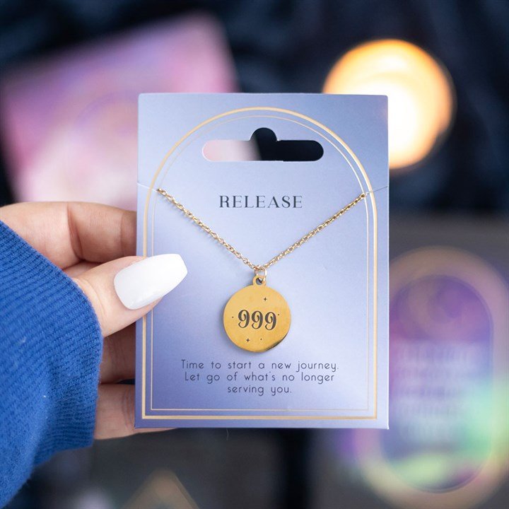 999 Angel Number Release Necklace | Inspired Creative Gifts | UK Supplier