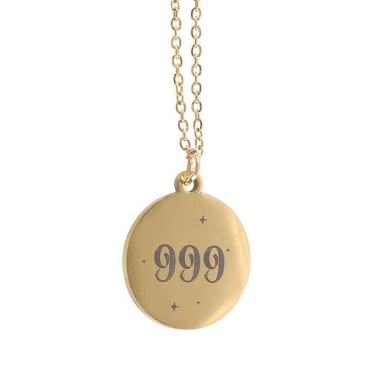 999 Angel Number Release Necklace | Inspired Creative Gifts | UK Supplier