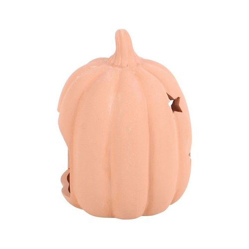 9cm Terracotta Pumpkin Tealight Holder | Inspired Creative Gifts | UK Supplier