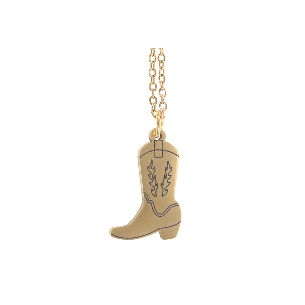 Cowboy Boot Necklace on Greeting Card | Woman's Necklace | Inspired Creative Gifts