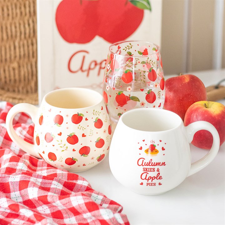 Apple Print Stemless Glass | Glasses & Barware