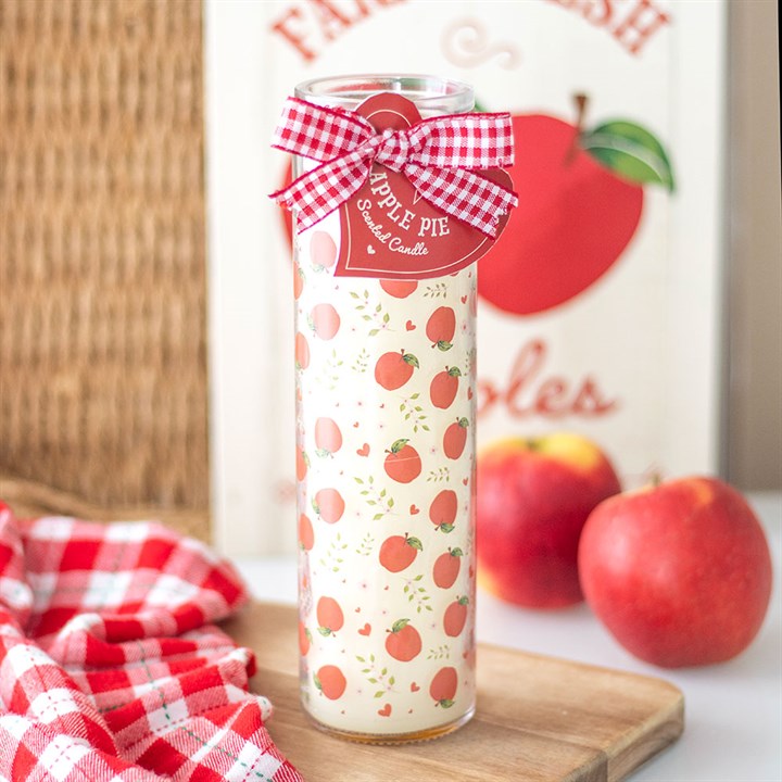 Apple Print Apple Pie Tube Candle - Candles - Inspired Creative Gifts
