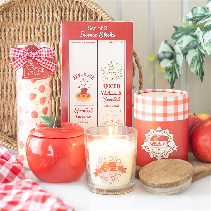 Apple Print Apple Pie Tube Candle - Candles - Inspired Creative Gifts