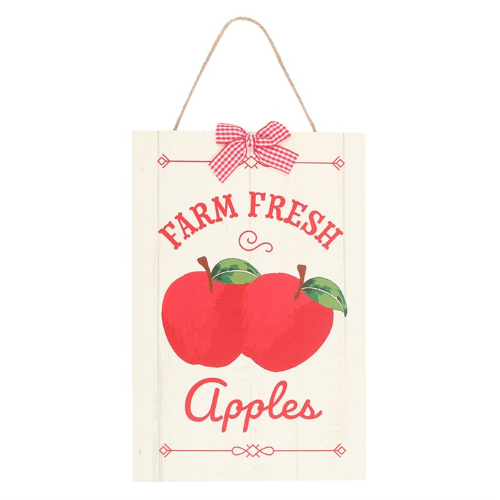 Farm Fresh Apples Hanging Sign - Sign - Inspired Creative Gifts