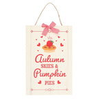 Autumn Skies & Pumpkin Pies Hanging Sign