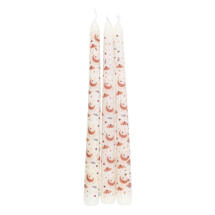 Set of 3 Harvest Moon Taper Candles - Candles - Inspired Creative Gifts
