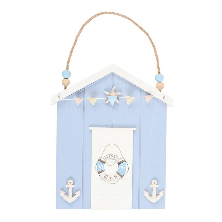 Blue Life Ring Beach Hut Hanging Decoration - Inspired Creative Gifts