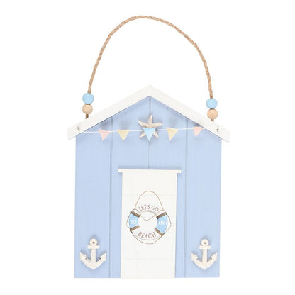 Blue Life Ring Beach Hut Hanging Decoration - Inspired Creative Gifts