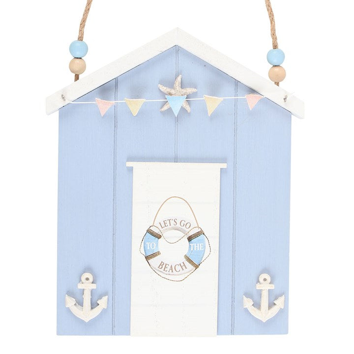 Blue Life Ring Beach Hut Hanging Decoration - Inspired Creative Gifts