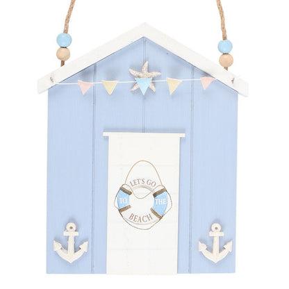 Blue Life Ring Beach Hut Hanging Decoration - Inspired Creative Gifts
