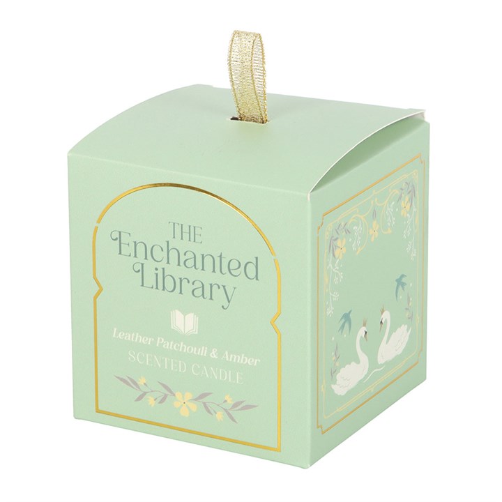 The Enchanted Library Leather, Patchouli & Amber Candle - Candles - Inspired Creative Gifts