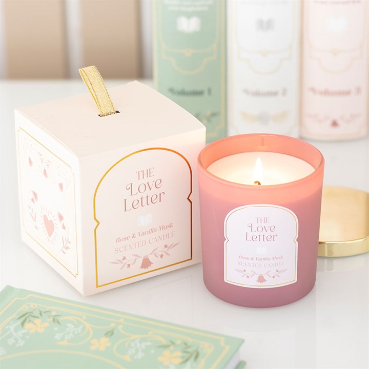 The Love Letter Rose & Vanilla Musk Candle - Candles - Inspired Creative Gifts