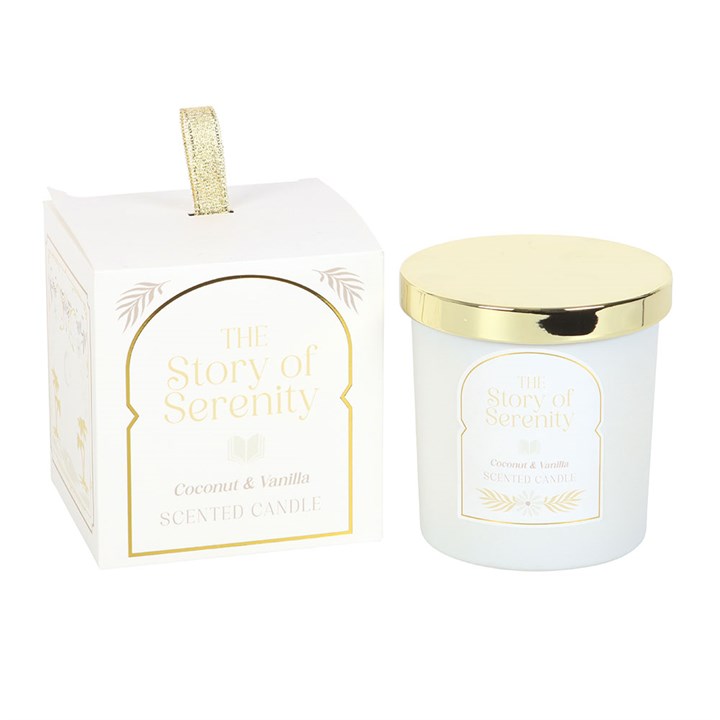 The Story of Serenity Coconut & Vanilla Candle - Candles - Inspired Creative Gifts