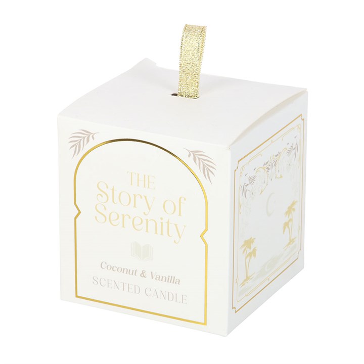 The Story of Serenity Coconut & Vanilla Candle - Candles - Inspired Creative Gifts
