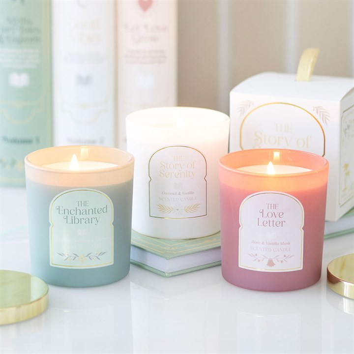 The Story of Serenity Coconut & Vanilla Candle - Candles - Inspired Creative Gifts