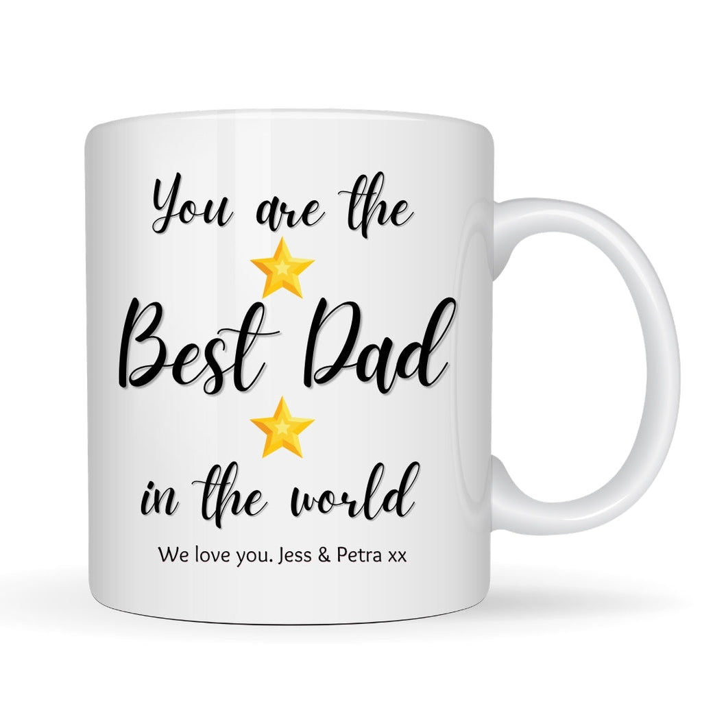Personalised Best Dad Stars Mug | Father's Day Gift