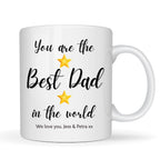 Personalised Best Dad Stars Mug | Father's Day Gift