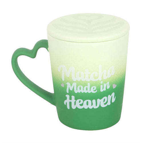 Matcha Made in Heaven Mug with Coaster Lid | Inspired Creative Gifts