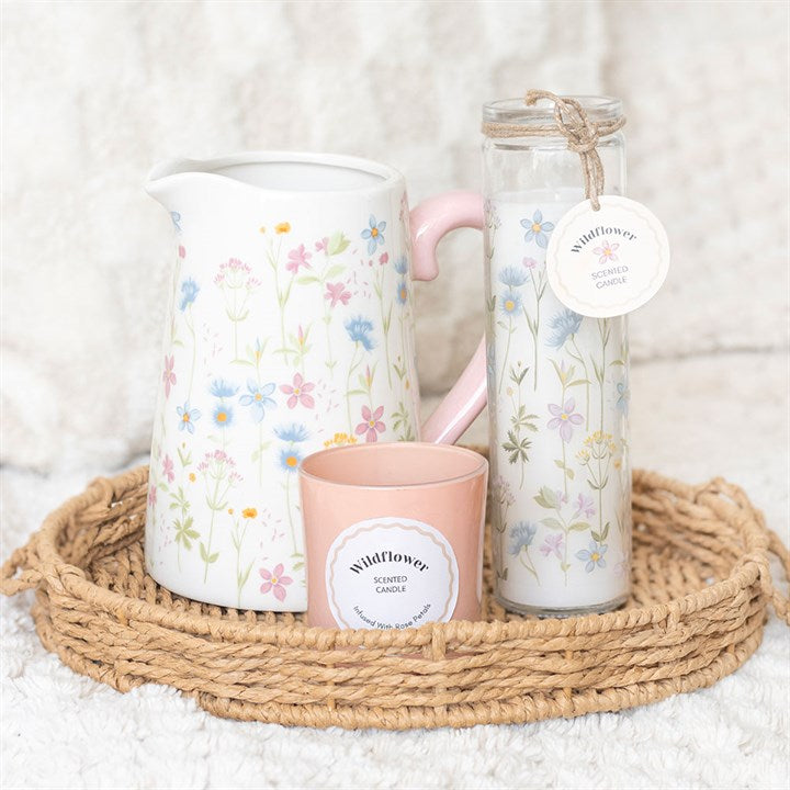 Floral Print Wildflower Tube Candle - Candles - Inspired Creative Gifts