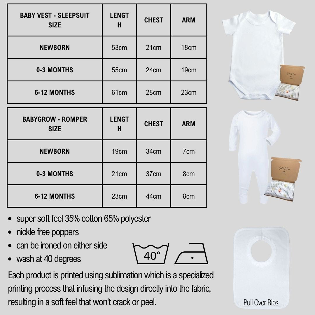 Personalised 1st Christmas Fir Tree Babygrow | Name Vest or Bib UK
