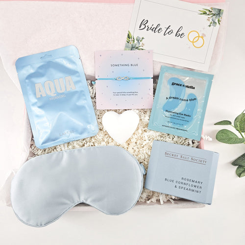 BRIDE TO BE GIFT BOX | THE SOMETHING BLUE SPA BOX |  | Inspired Creative Gifts