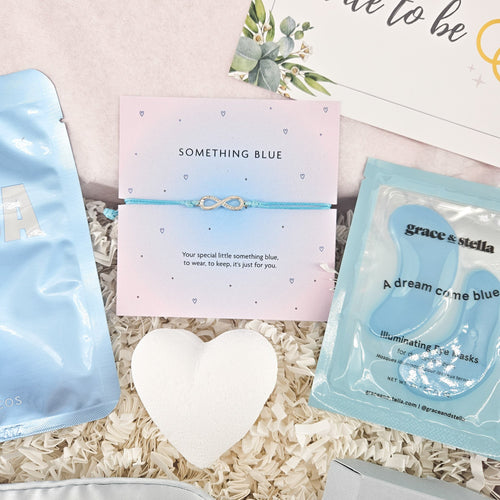 BRIDE TO BE GIFT BOX | THE SOMETHING BLUE SPA BOX |  | Inspired Creative Gifts