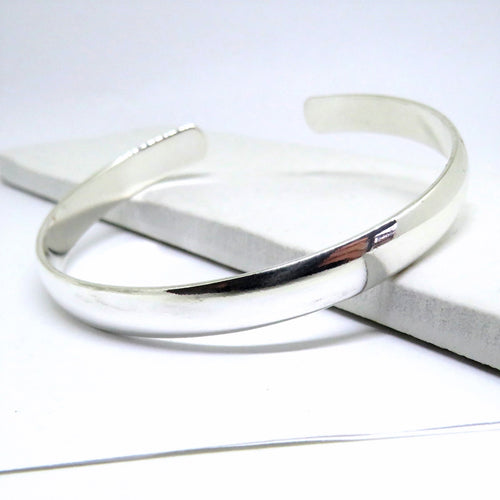 Chunky Silver Bangle for Women | Womans Bracelet | Inspired Creative Gifts