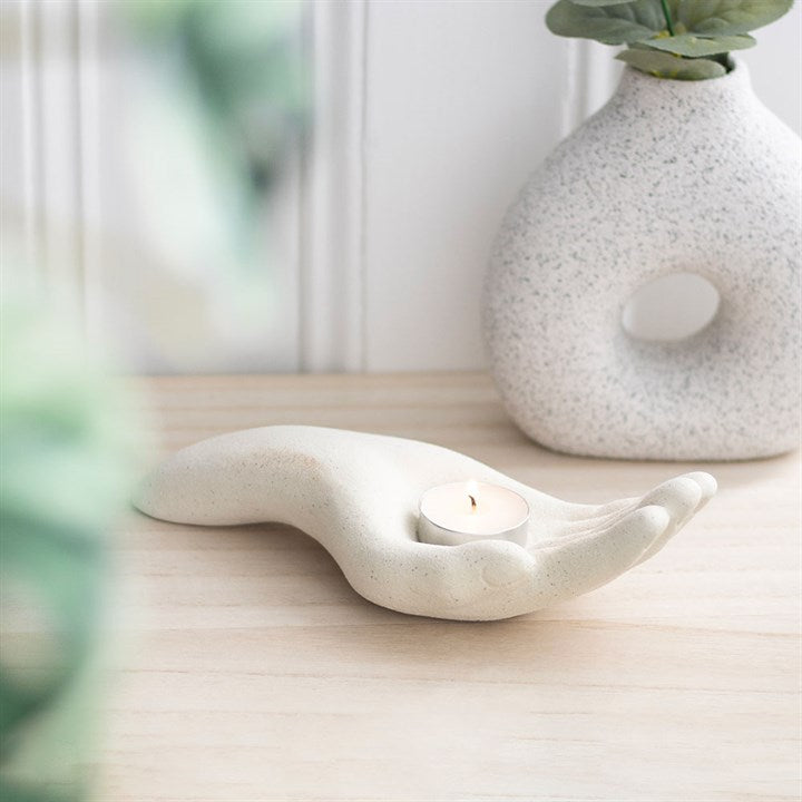 Open Hand Tealight Holder - Candle Holders - Inspired Creative Gifts